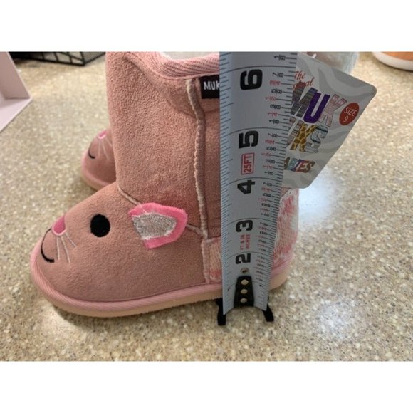 NWT MUKS LUKS Pink Bonnie Bunny Boot - Girls SIZE 9 - Picture 7 of 11